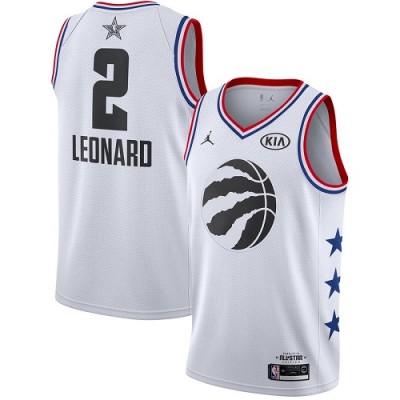 Toronto Raptors #2 Kawhi Leonard White NBA Jordan Swingman 2019 All-Star Game Jersey Men's